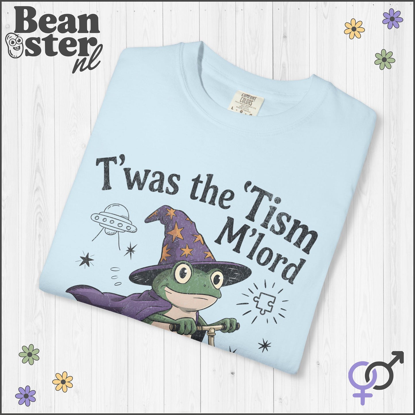 T’was The ‘Tism M’lord Wizard Frog Oversized T-Shirt