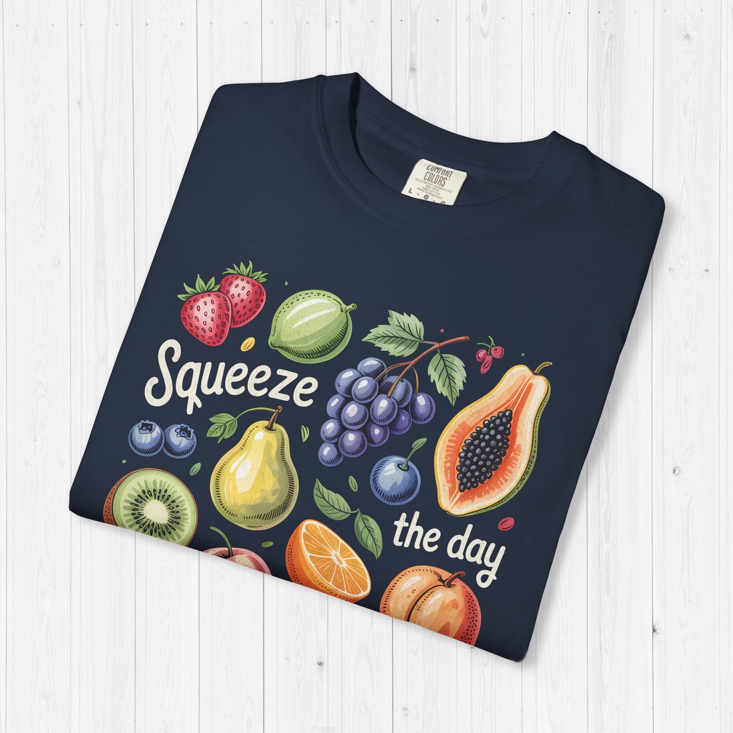 Tropical Summer Fruit Grid Shirt | Squeeze The Day