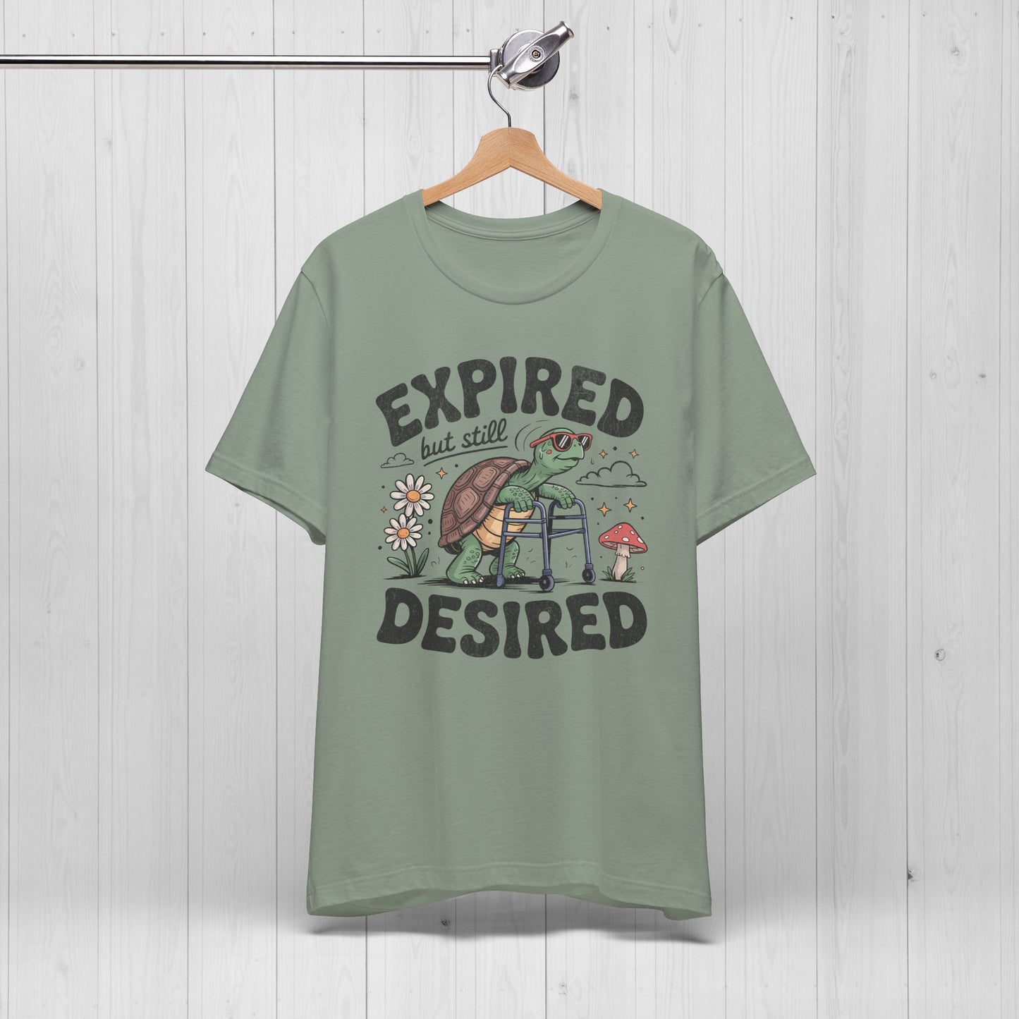 Expired but Still Desired Frog Tee – Funny Retirement Gift
