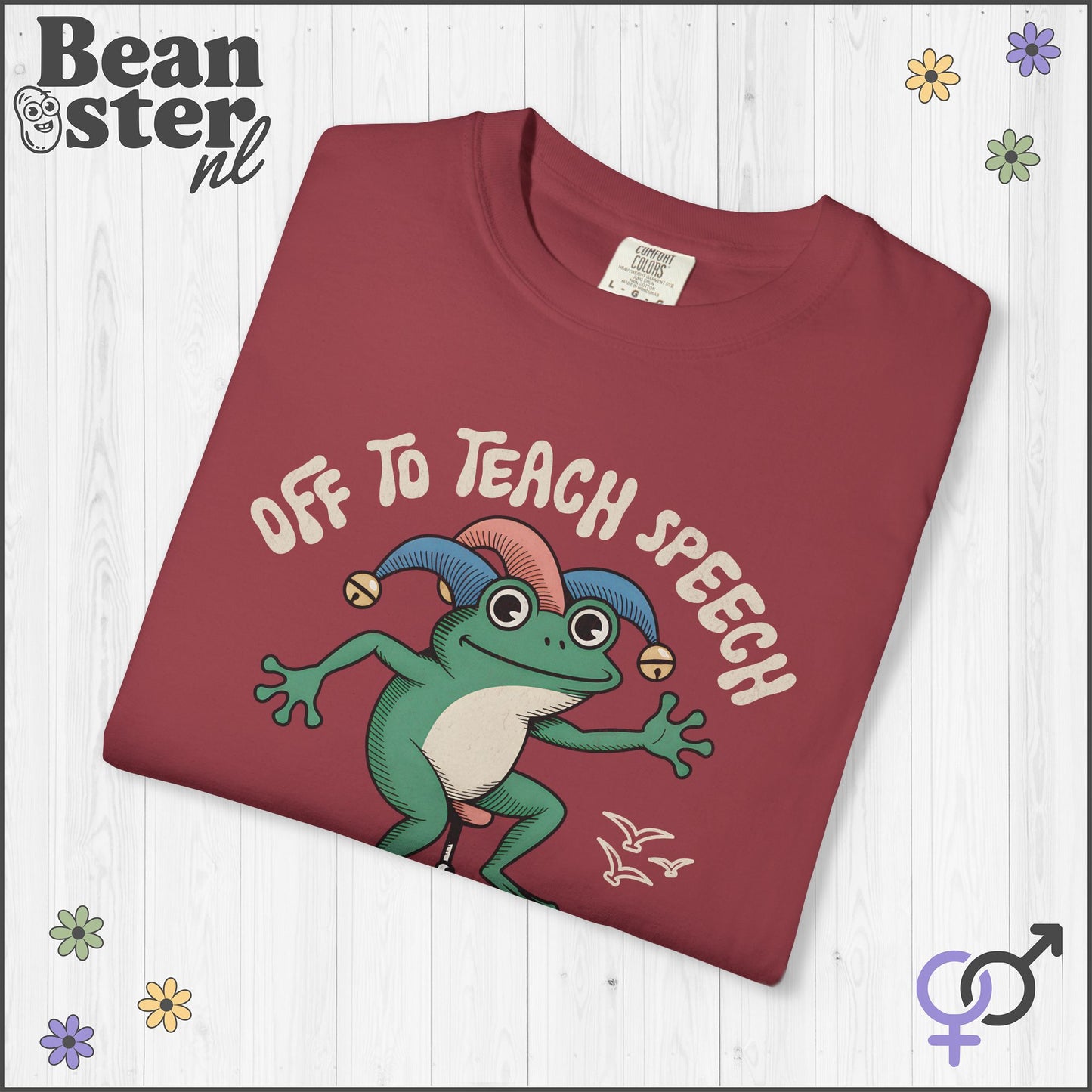 Funny Scooter Frog “Off to Teach Speech” T-Shirt