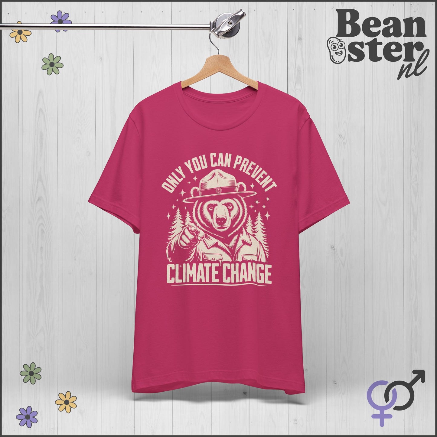 Only You Can Prevent Climate Change Ranger Bear Tee