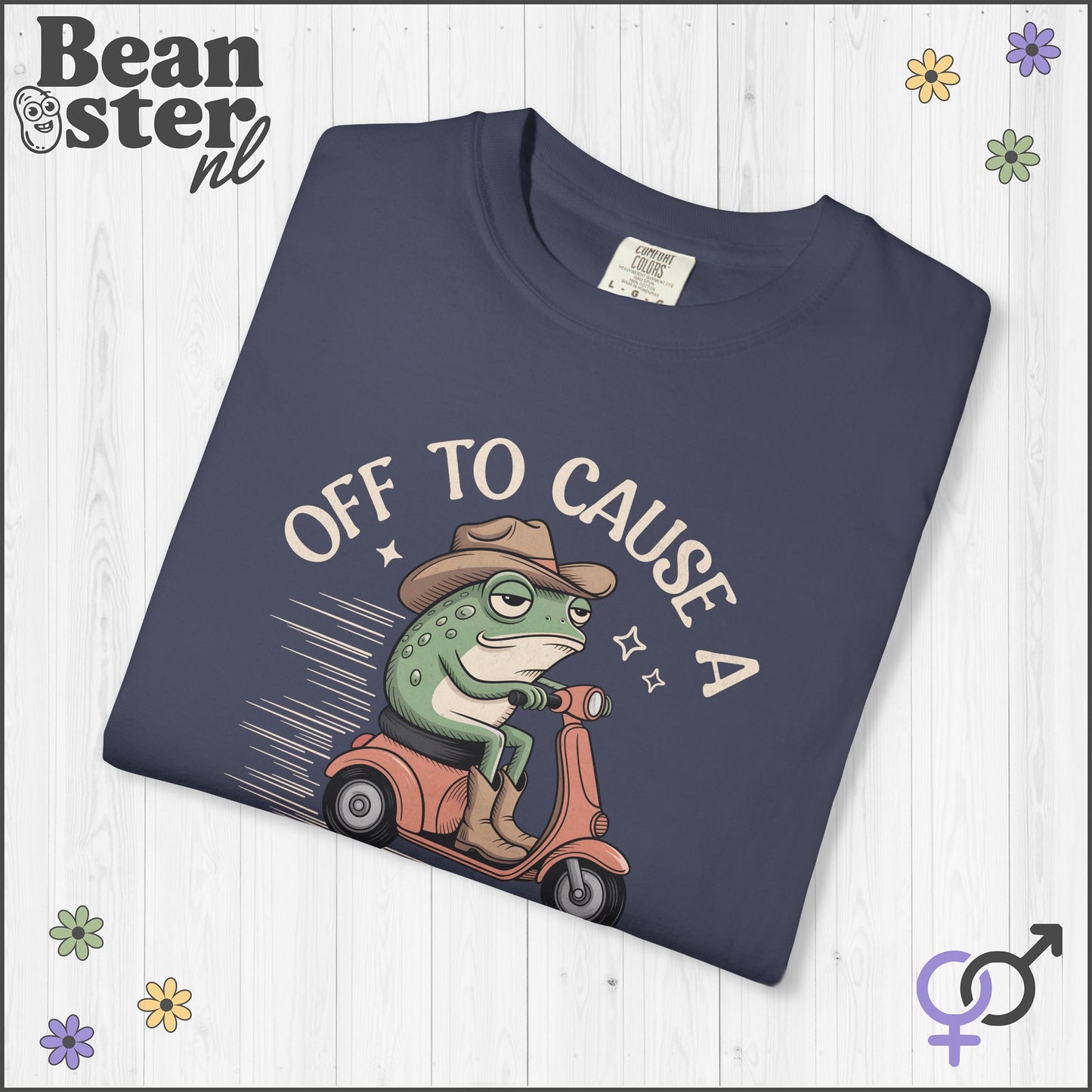 Off To Cause Kerfuffle Frog Meme T-Shirt | Funny Gift Tee