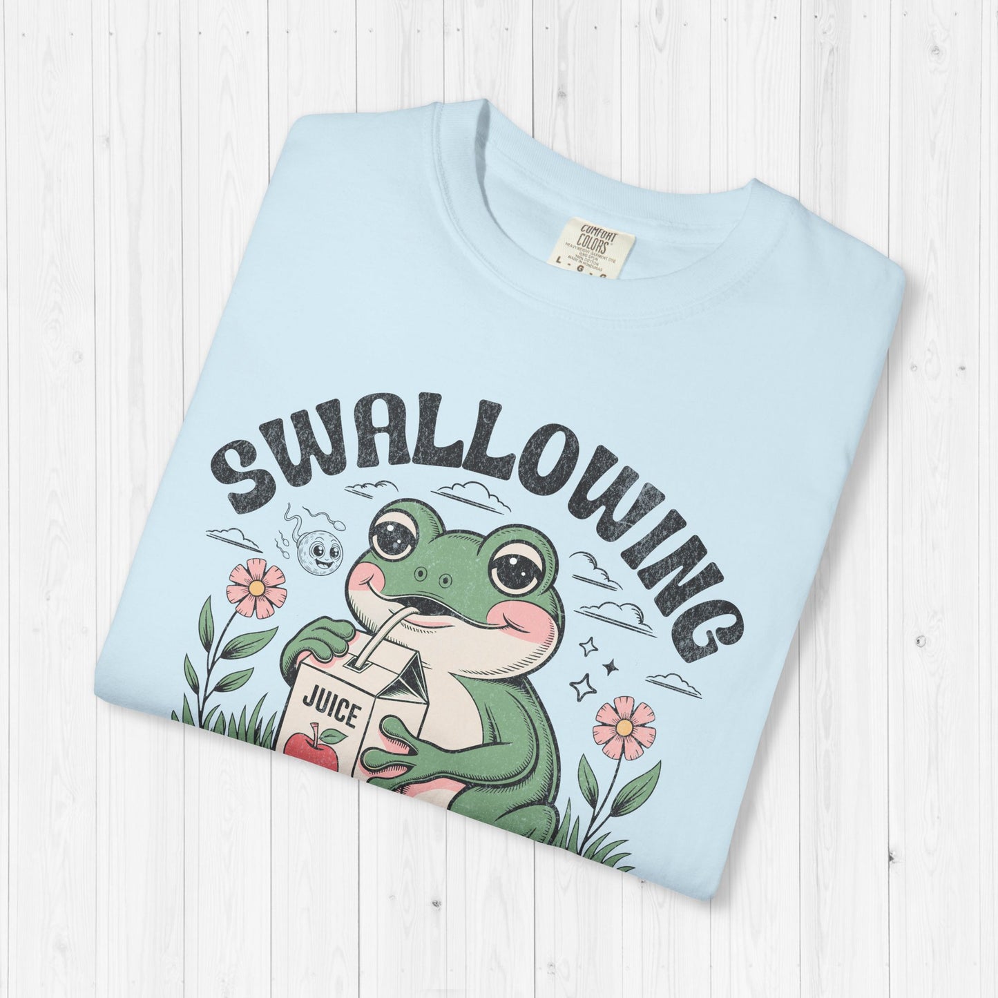 Swallowing Prevents Abortions Frog Tee – Funny Raunchy Shirt