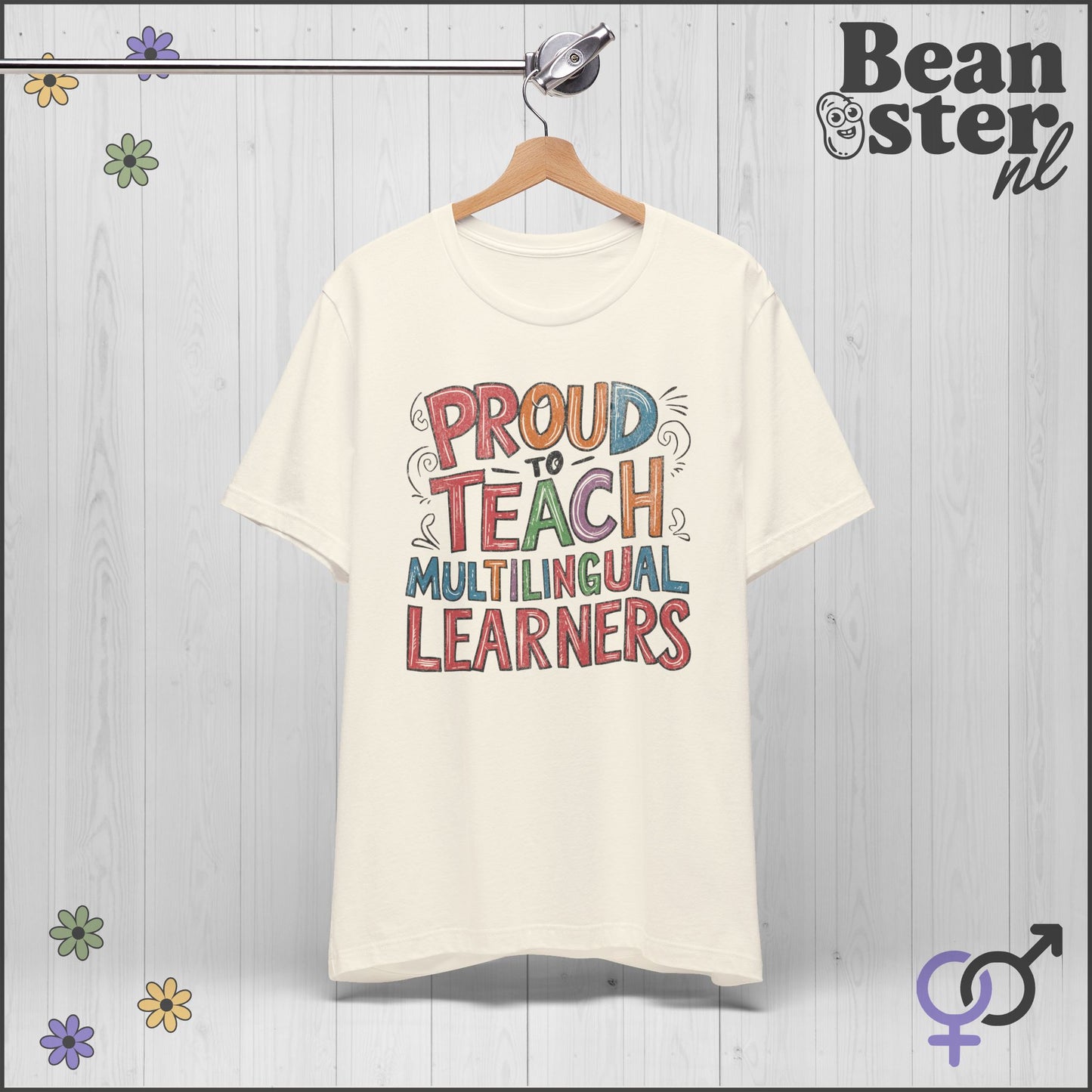Proud to Teach Multilingual Learners Funny Teacher Tee