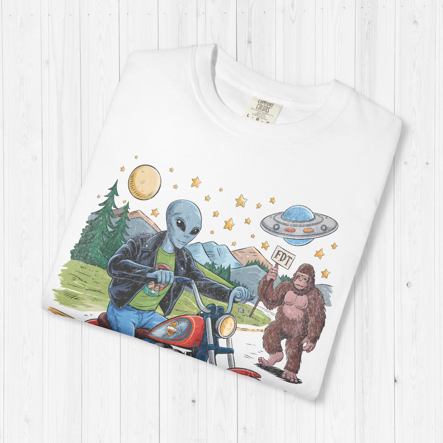 FDT Bigfoot & Alien Protest T-Shirt