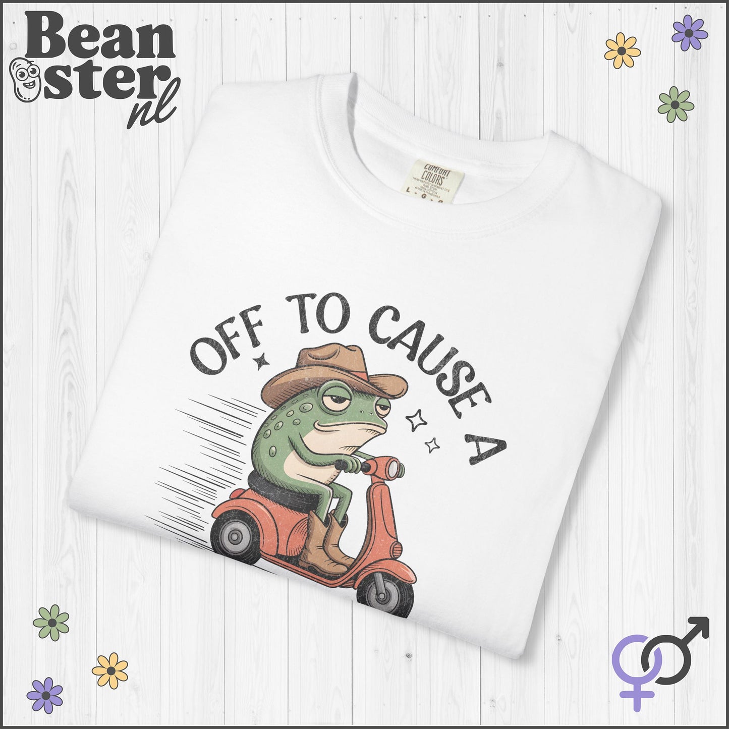 Off To Cause Kerfuffle Frog Meme T-Shirt | Funny Gift Tee