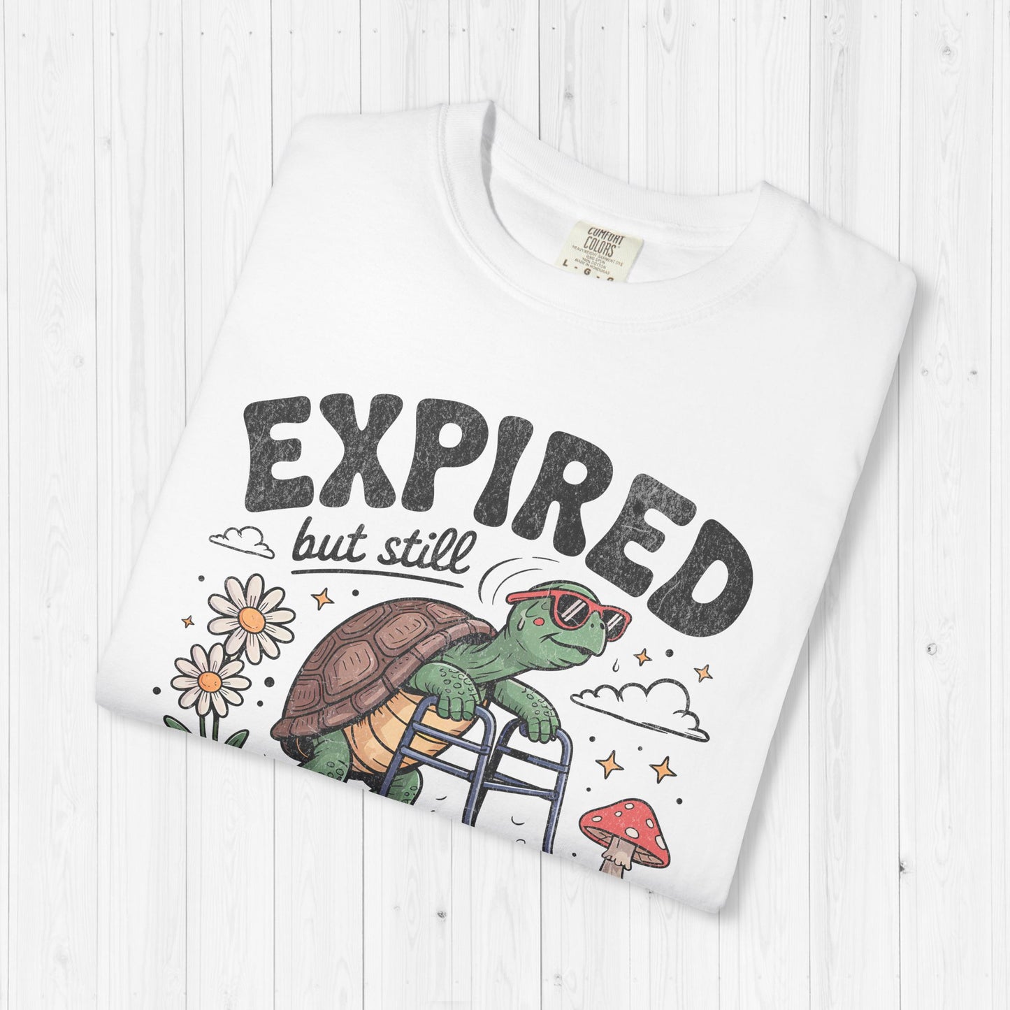 Expired but Still Desired Funny Frog Retirement Tee