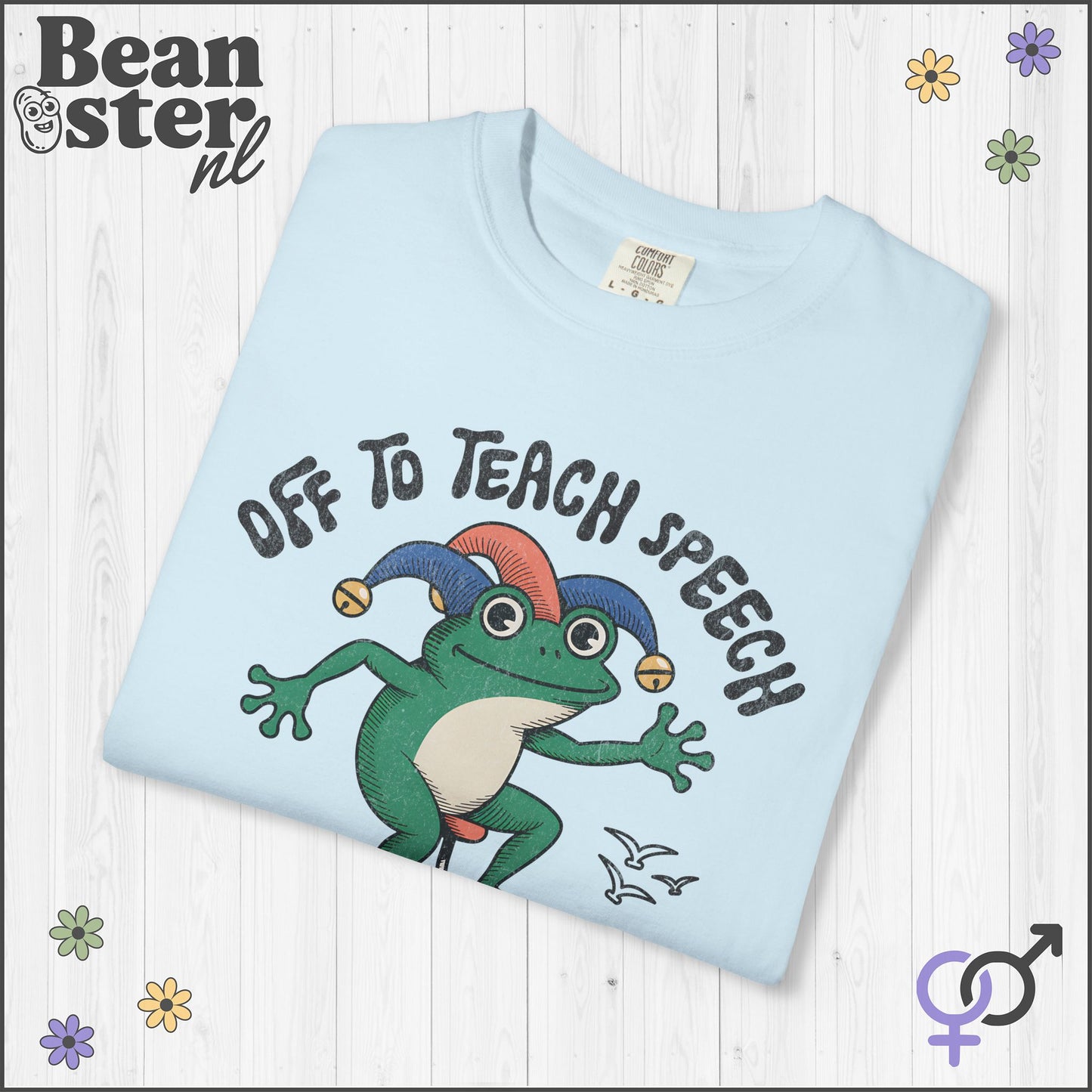 Funny Scooter Frog “Off to Teach Speech” T-Shirt