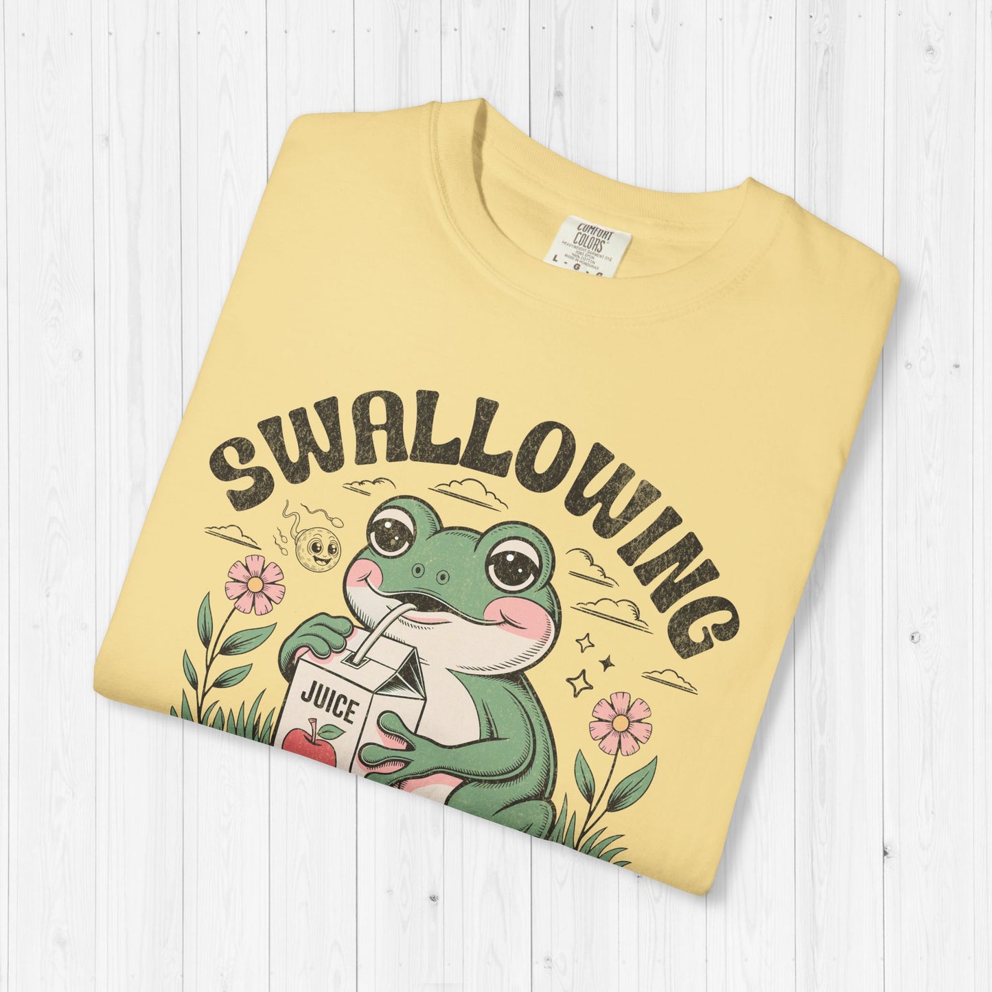 Swallowing Prevents Abortions Frog Tee – Funny Raunchy Shirt