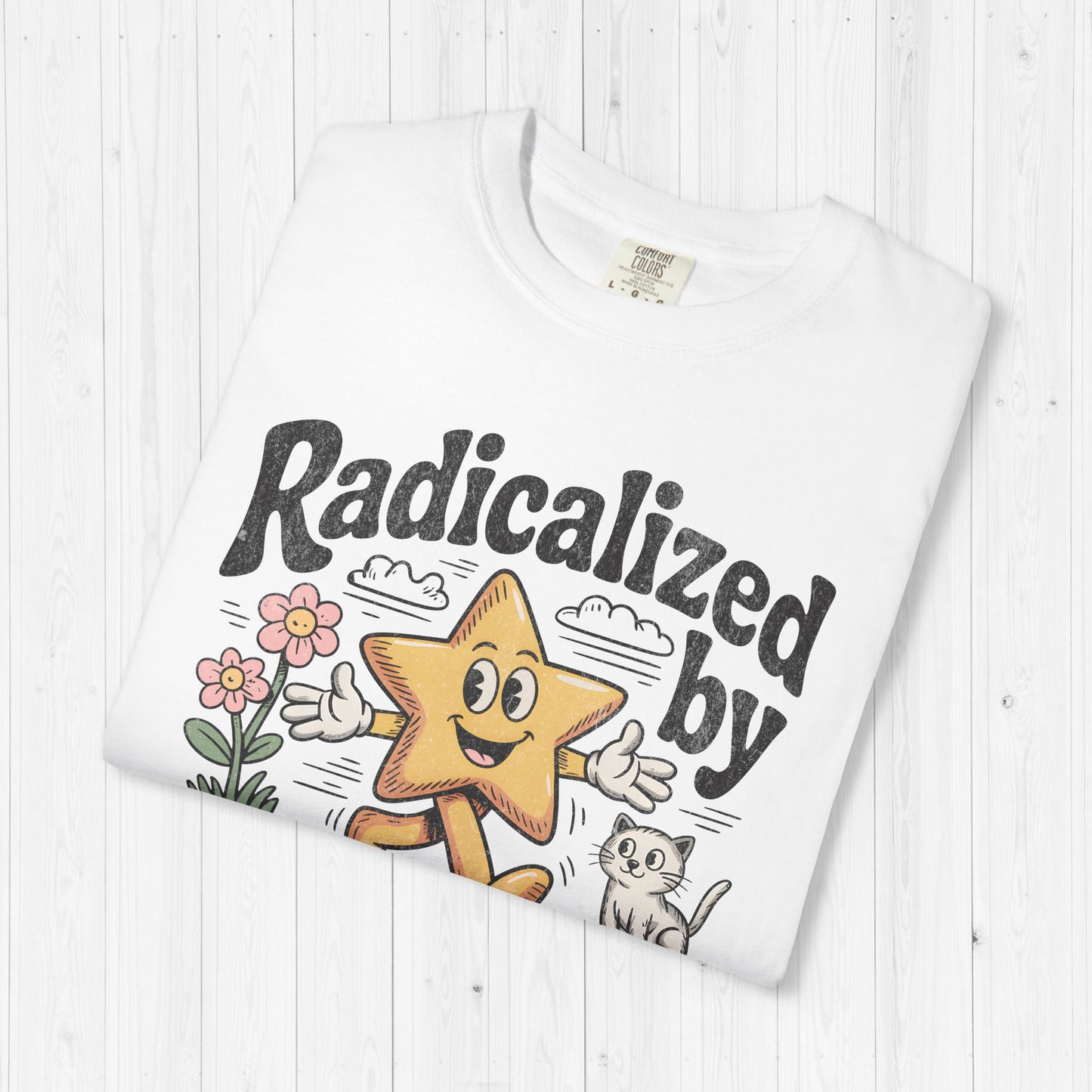 Radicalized By Basic Decency Star Graphic T-Shirt