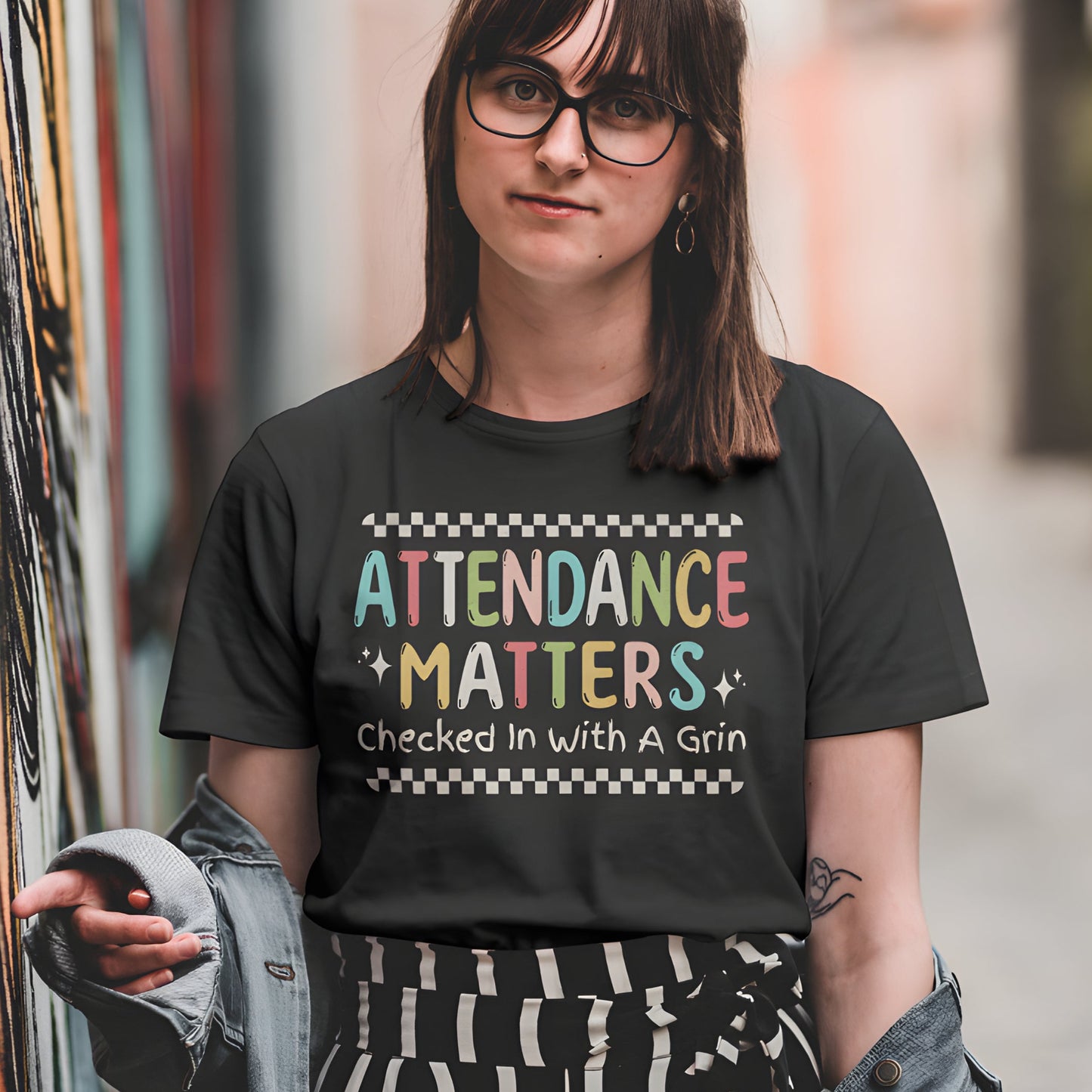 Attendance Matters T-Shirt – Funny Retro Oversized Tee