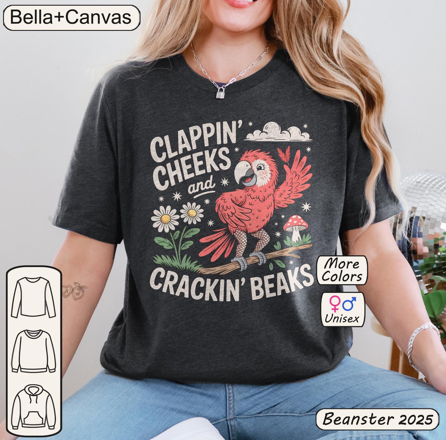 Clappin' Cheeks Sassy Parrot Shirt