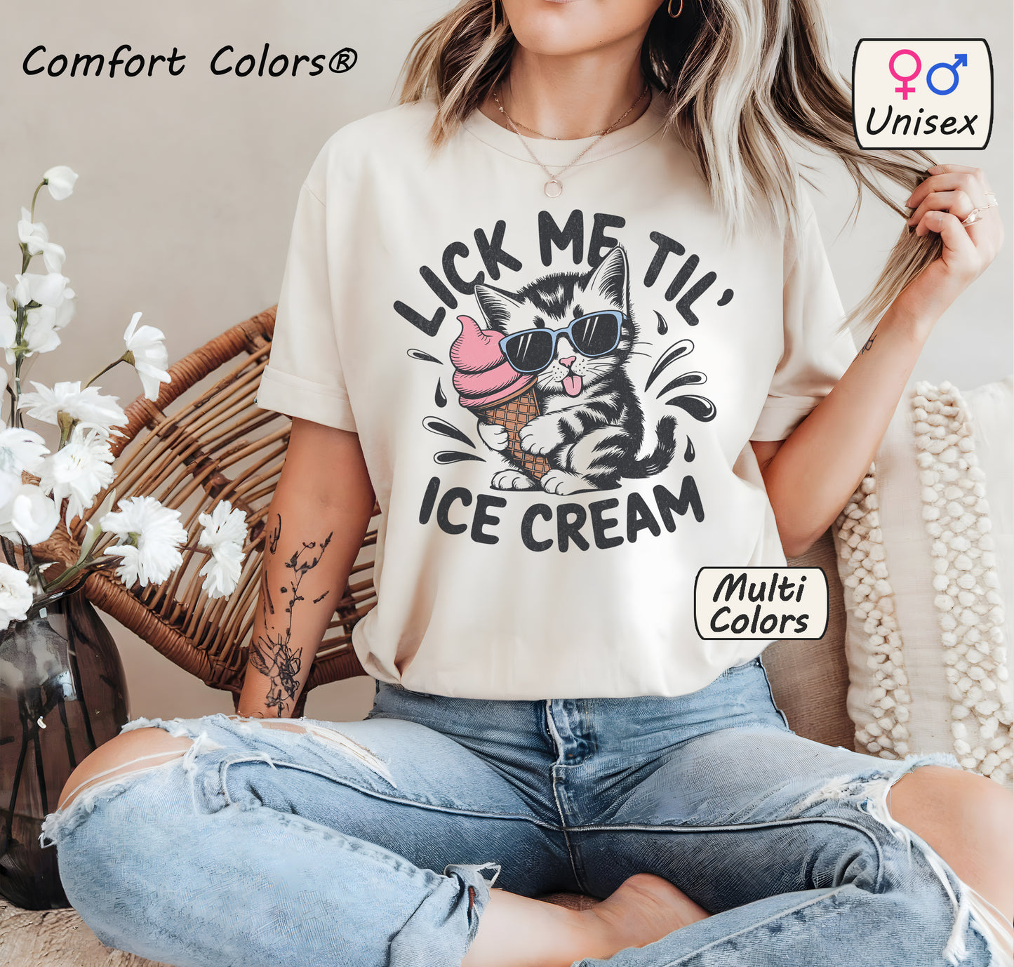 Comfort Colors® Lick Me Till Ice Cream Shirt