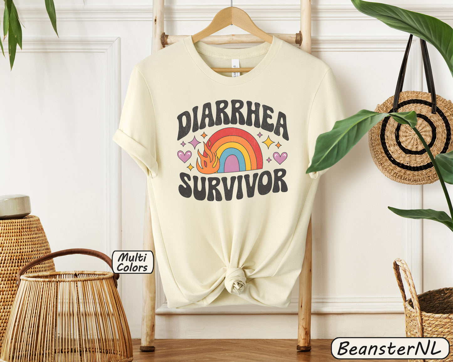 Diarrhea Survivor Groovy Tee – Funny Humor Shirt