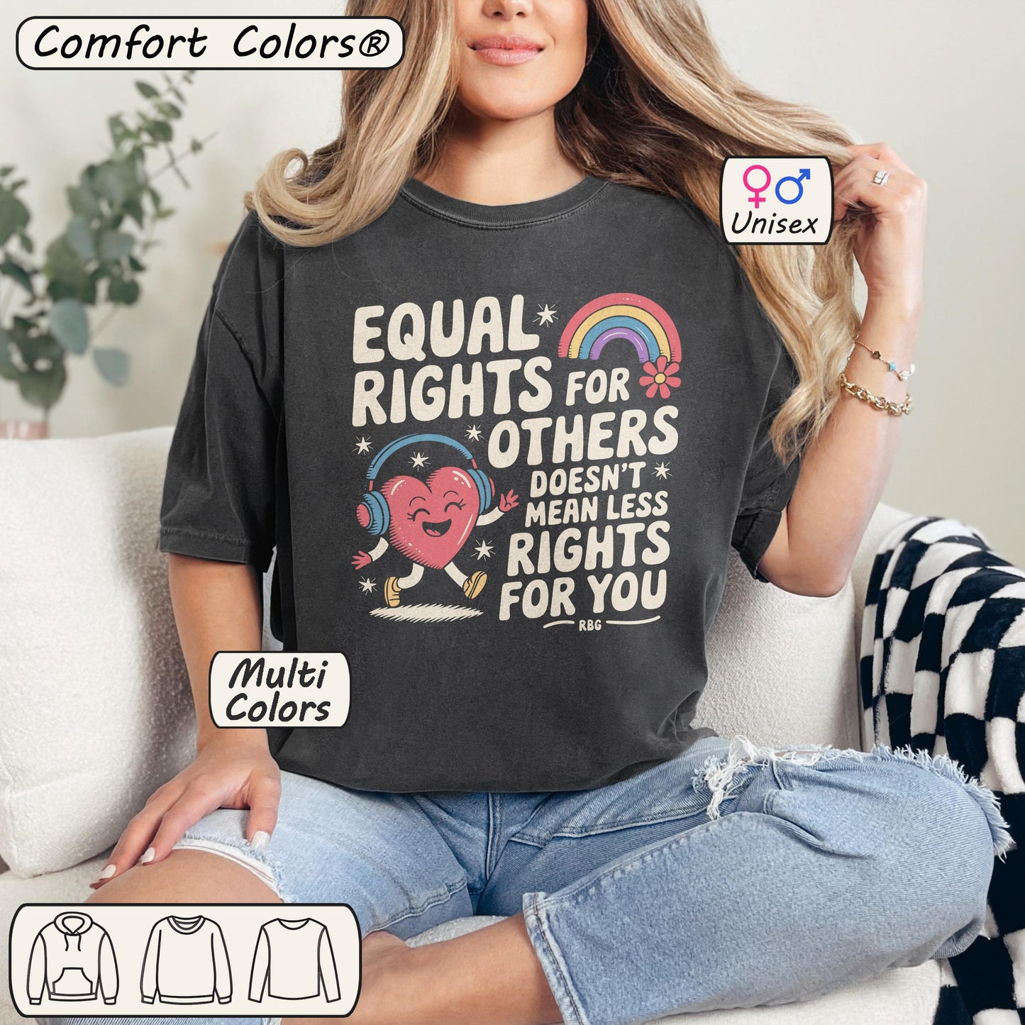 Equal Rights Retro Tee – It’s Not a Pie, It’s Justice