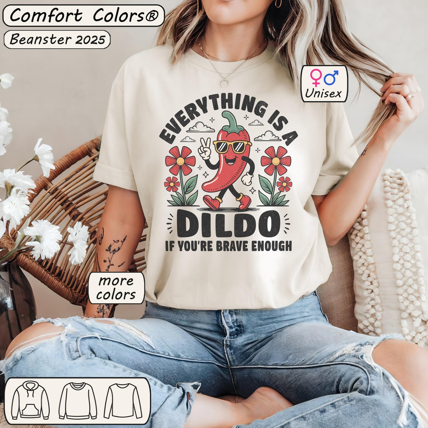 Everything Is a Dildo Chili Shirt – Funny Adult Tee
