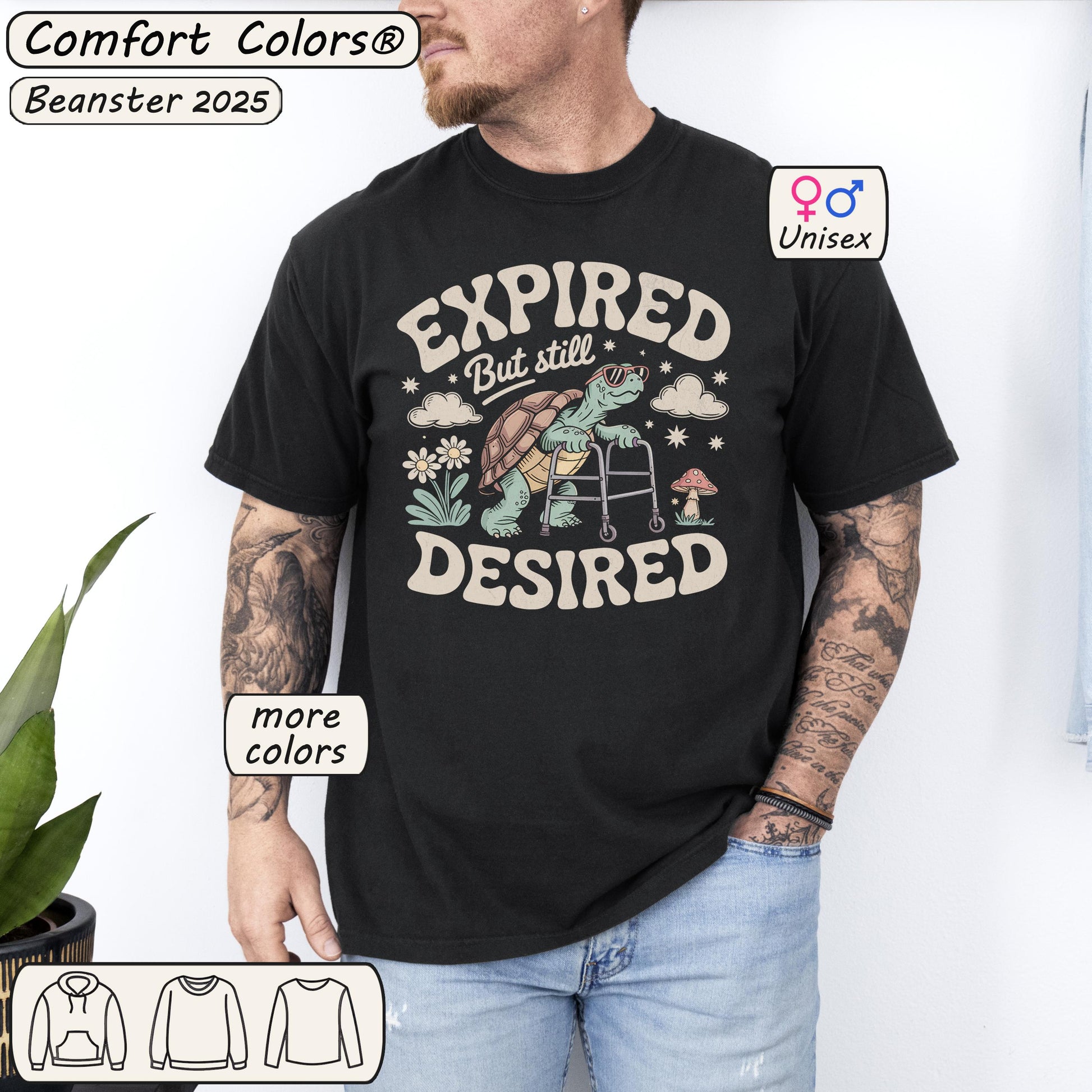 Expired but Still Desired Funny Frog Retirement Tee