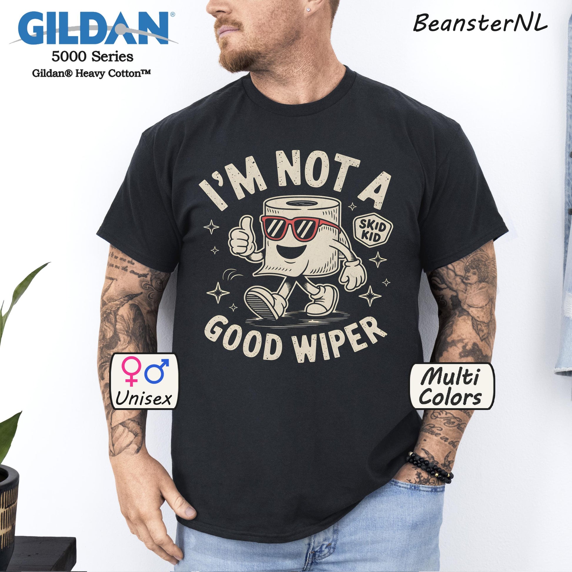 I'm Not A Good Wiper Mens Toilet Humor Shirt