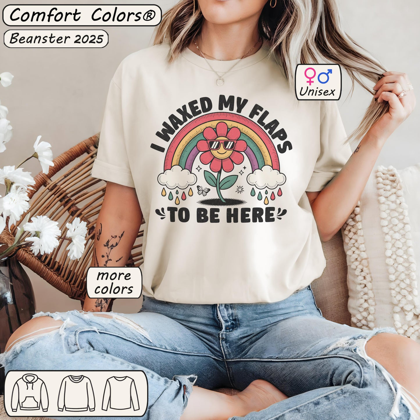I Waxed My Flaps To Be Here Shirt ๐