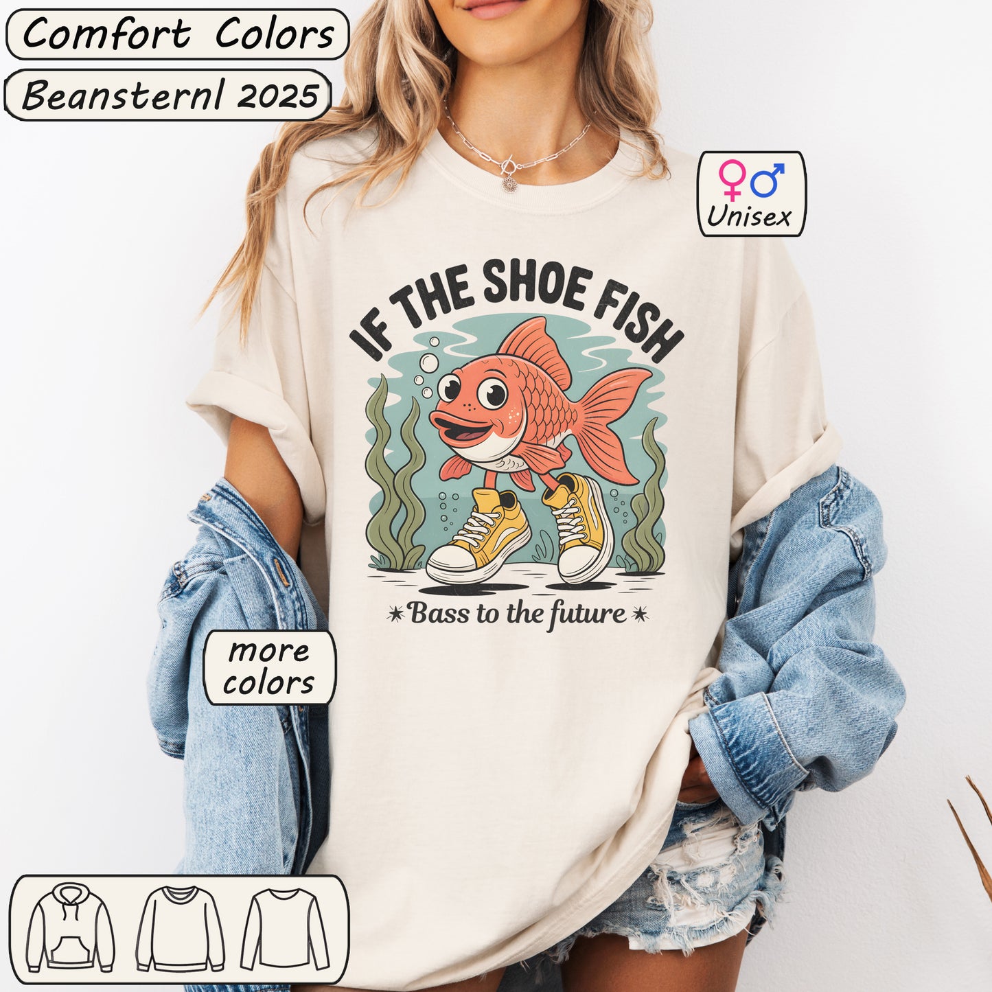 If The Shoe Fish Shirt – Funny Retro Graphic Tee