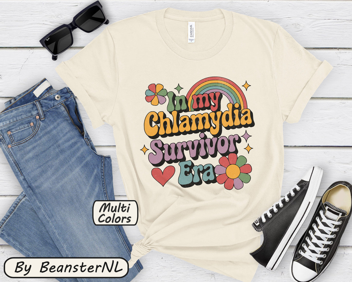 In My Chlamydia Survivor Era Shirt โ Funny Retro Tee