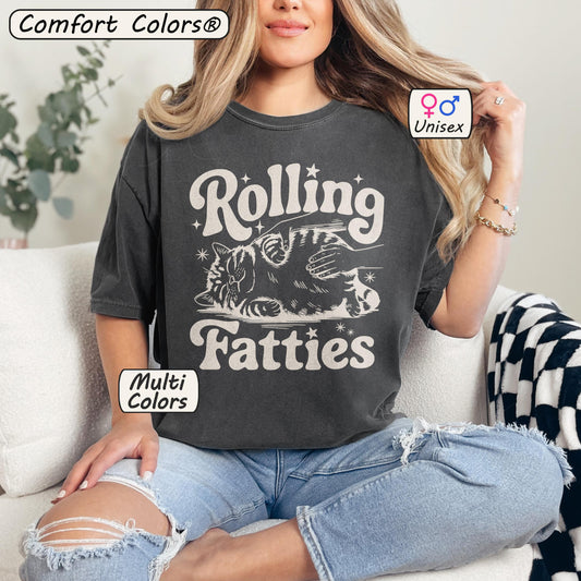 Rolling Fatties Cat Comfort Colors® Shirt