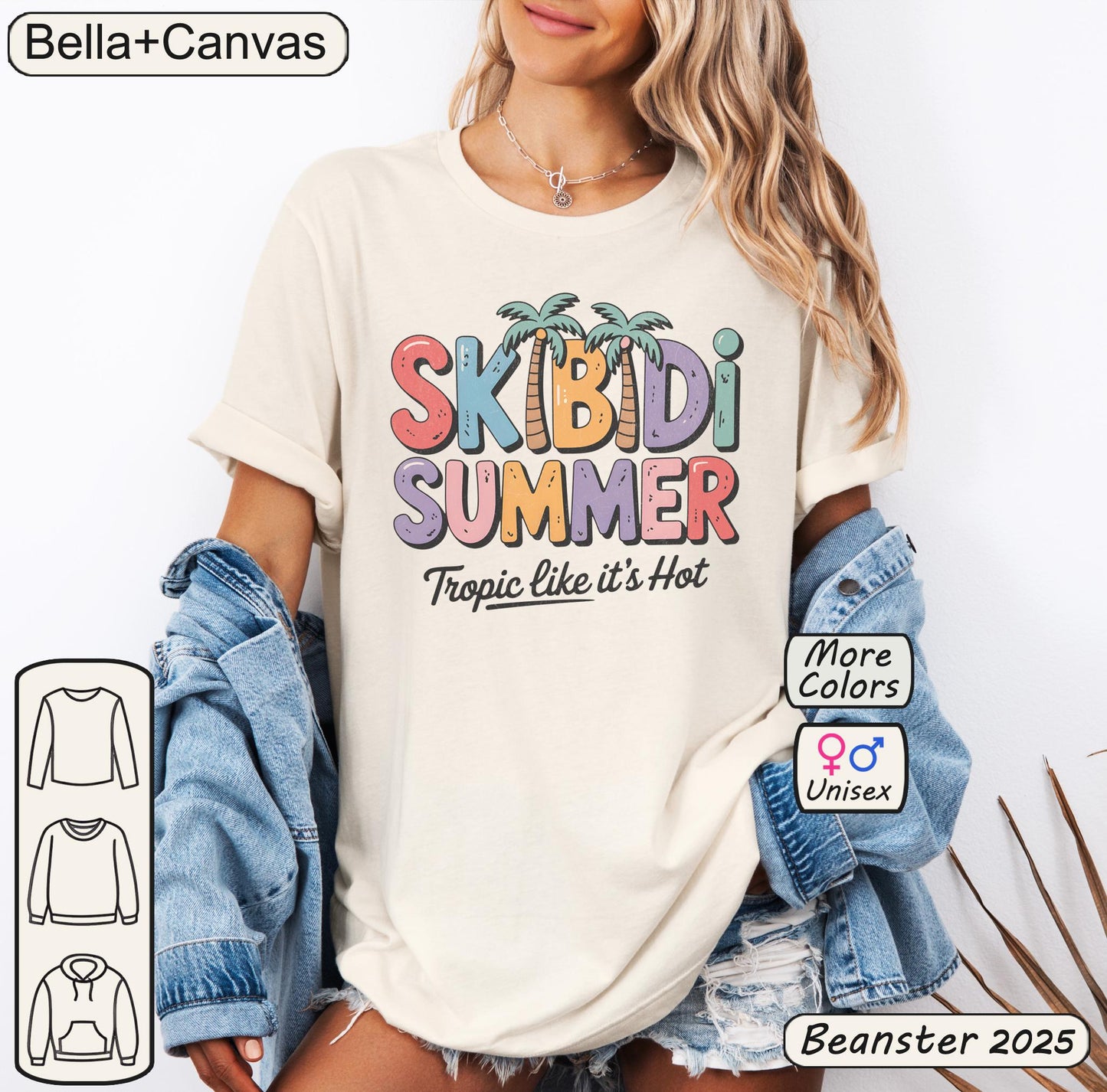 Skibidi Summer Shirt – Funny Retro Y2K Beach Vibes Tee