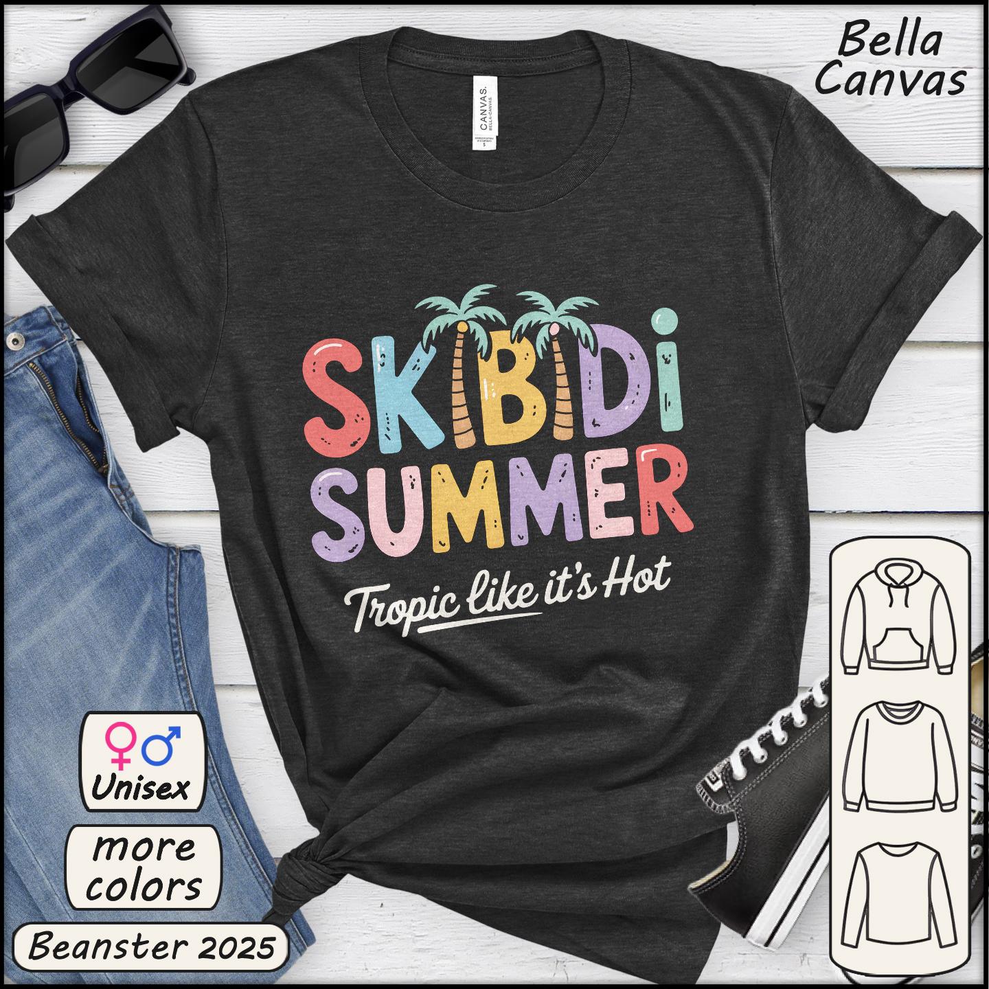 Skibidi Summer Shirt – Funny Retro Y2K Beach Vibes Tee