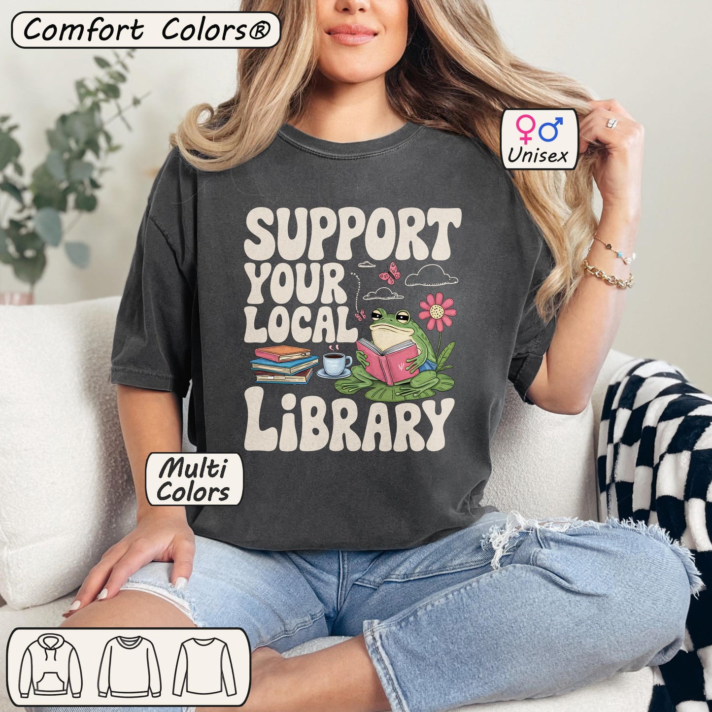 Support Your Local Library Shirt 🐸