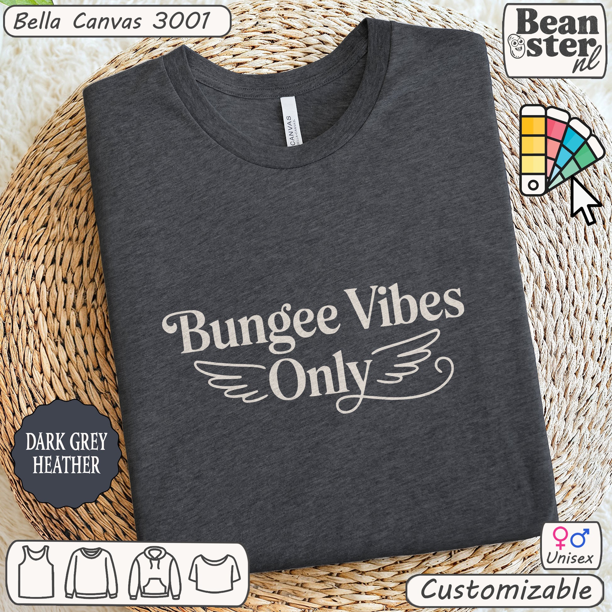 Original bungee workout t-shirt – cord jumping and aerial fitness