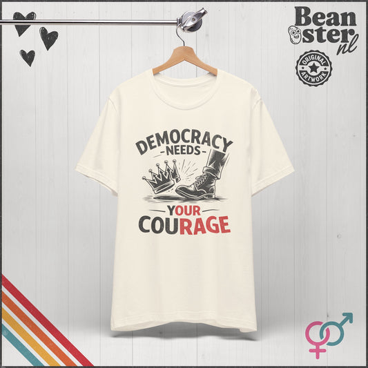 Bold protest graphic tee for peaceful protest and civic engagement