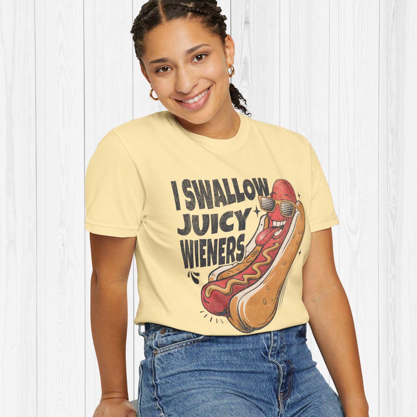 I Swallow Juicy Wieners T-Shirt 🌭