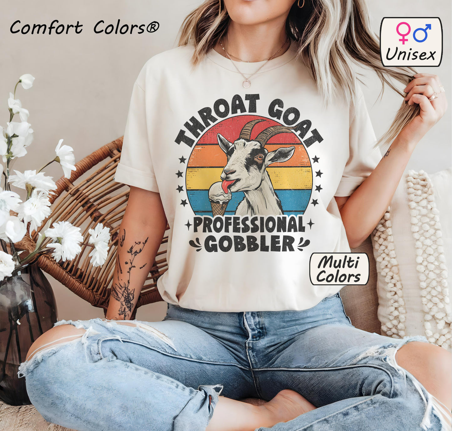 Throat Goat Retro T-Shirt