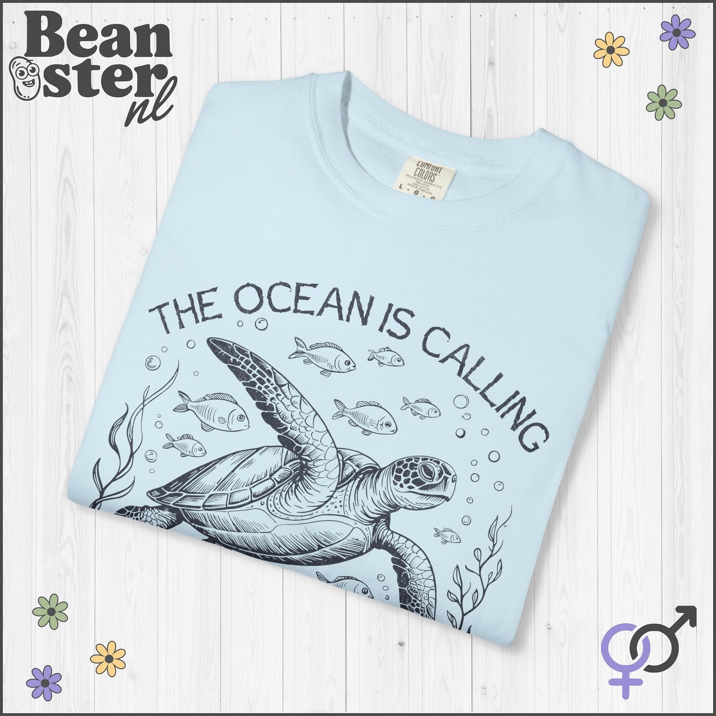 The Ocean Is Calling Vintage Sea Creatures Graphic Tee