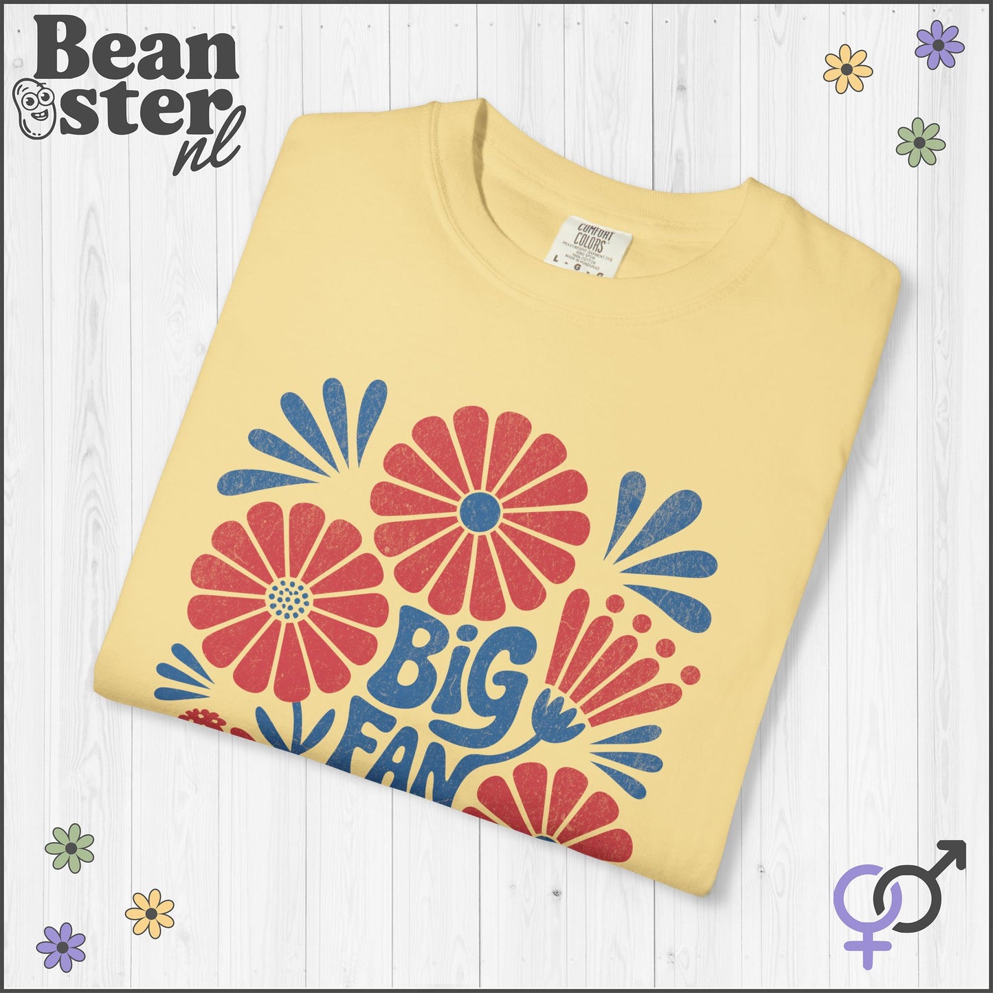 Big Fan of Human Rights | Abstract Flowers T-Shirt