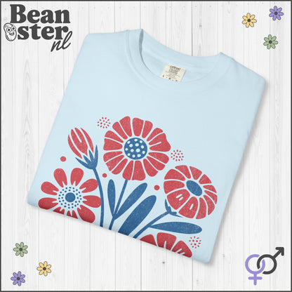 Abstract Floral T-Shirt | Grow Positive Thoughts Tee