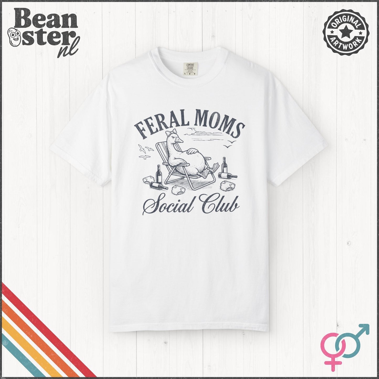 Feral Moms Social Club T-Shirt – Funny Mom Life Tee