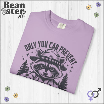 Only You Can Prevent Fascism Raccoon Protest Shirt