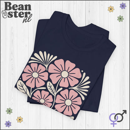 Radicalized By Basic Decency – Abstract Floral T-Shirt