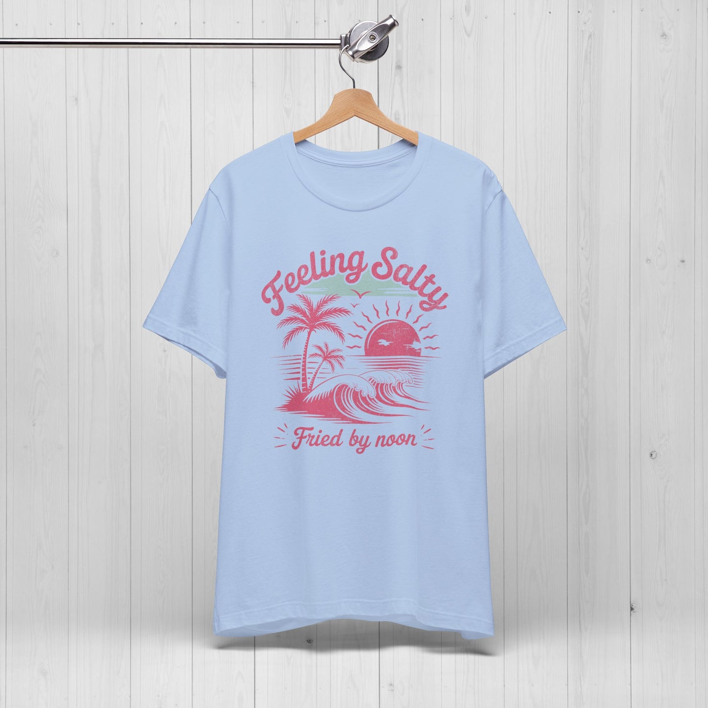 Feeling Salty Retro Pink Tee – Vintage Summer Vibes Shirt