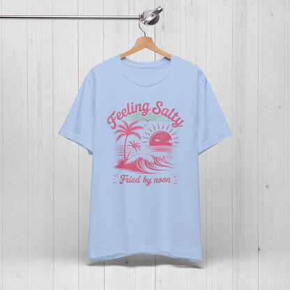 Feeling Salty Retro Pink Tee – Vintage Summer Vibes Shirt