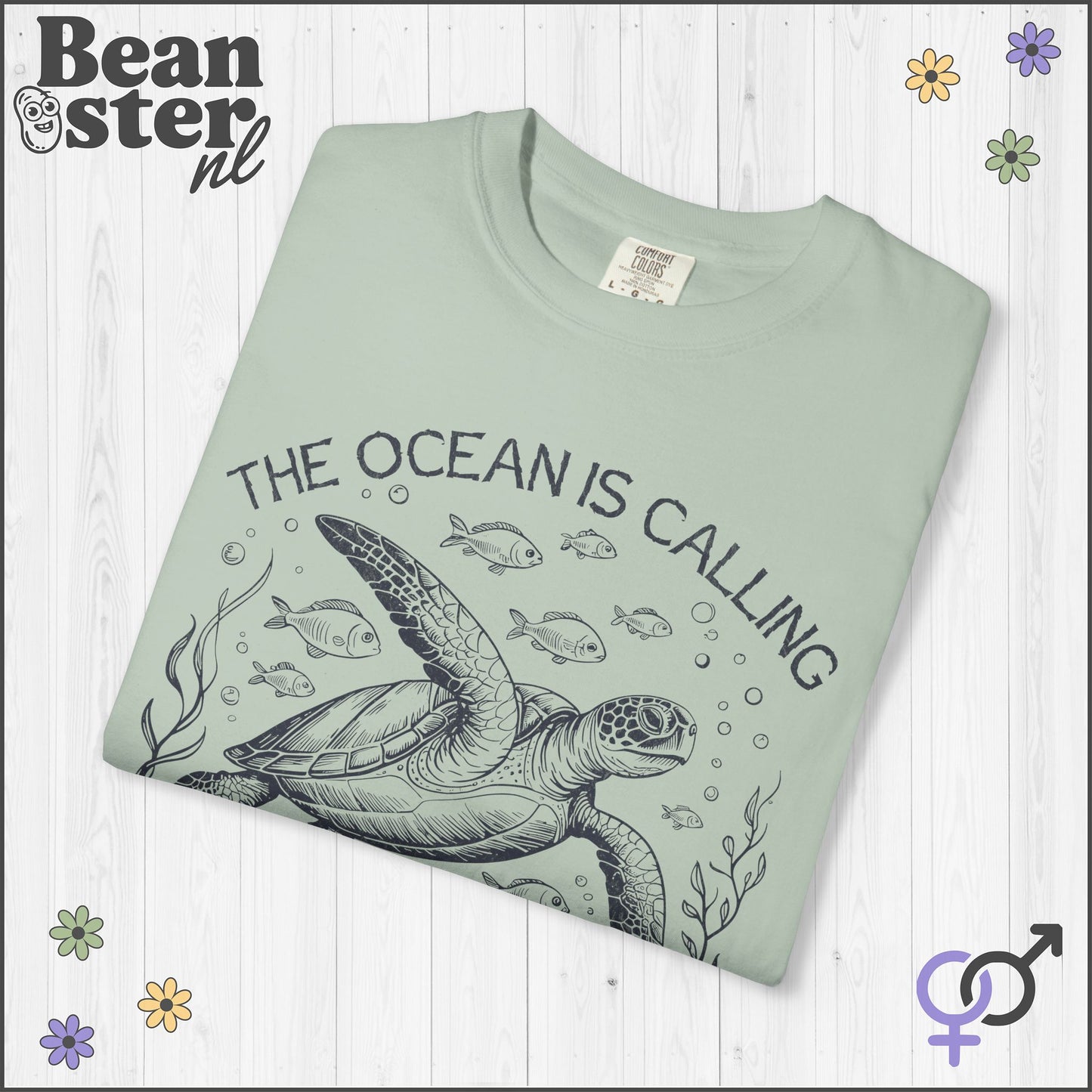 The Ocean Is Calling Vintage Sea Creatures Graphic Tee