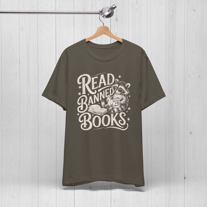 Read Banned Books Raccoon Shirt