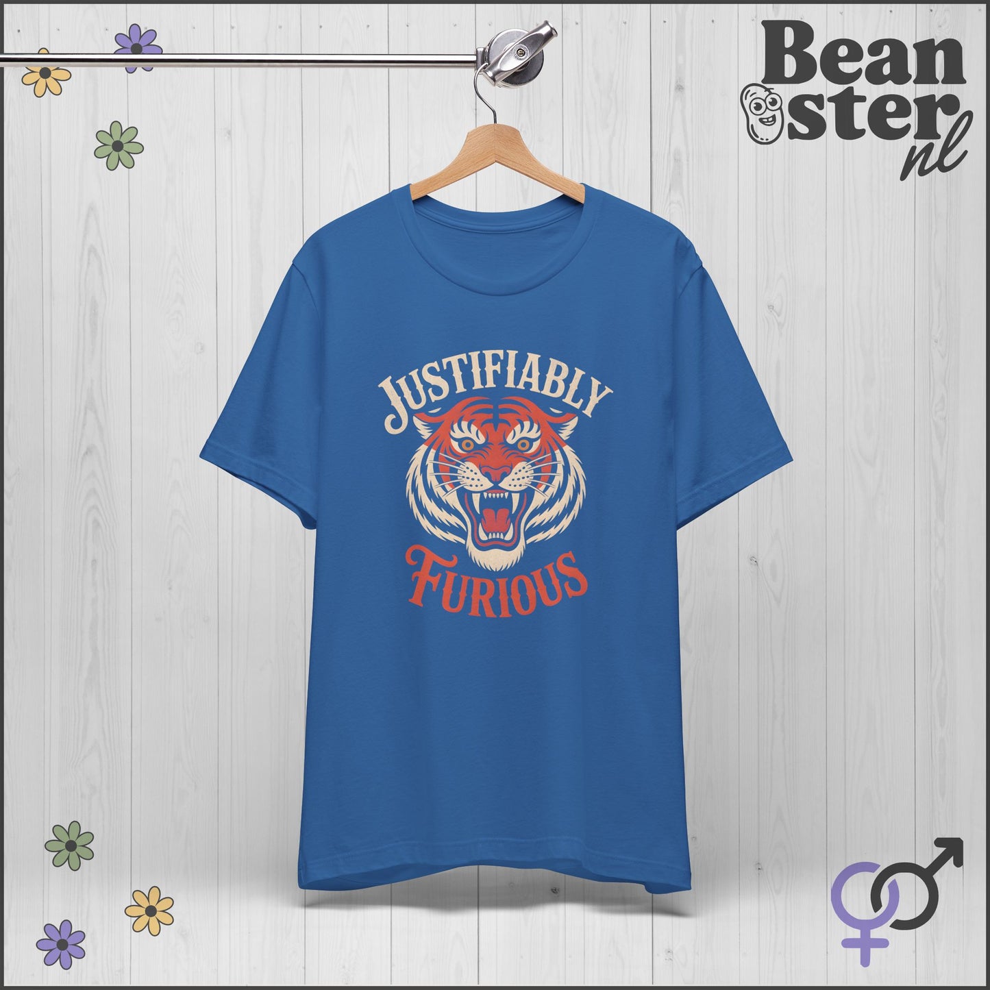 Justifiably Furious Tiger Tee | Retro Political Shirt