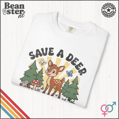 Save A Deer Hunt A Racist Funny Protest T-Shirt