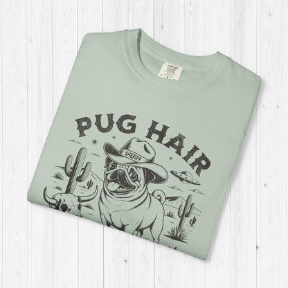 Vintage Western Pug Shirt – Customizable Pug Hair Don’t Care Tee