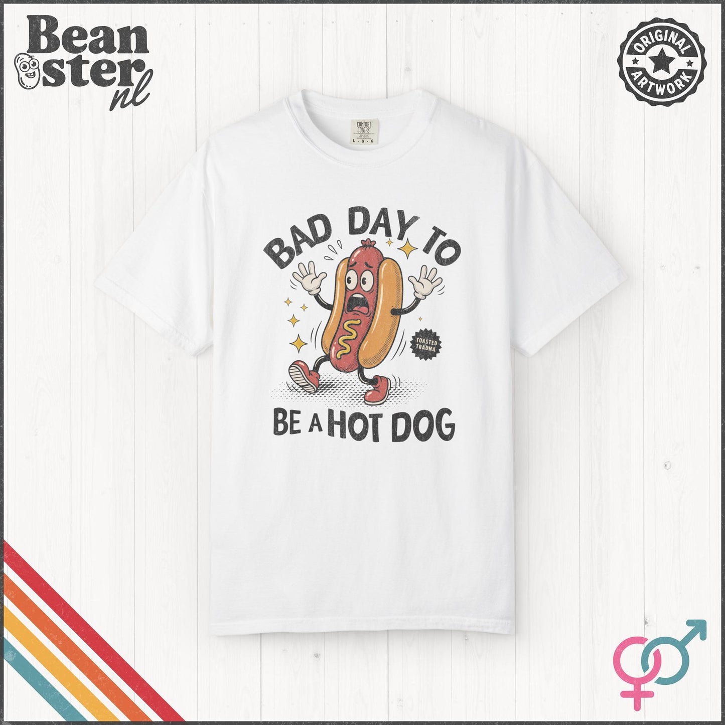 Bad Day To Be A Hot Dog Tee – Funny Retro Hotdog Shirt