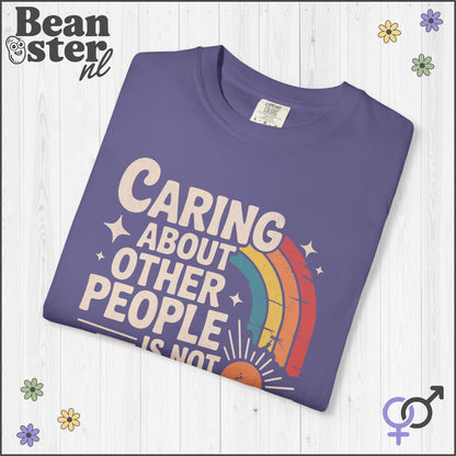 Caring About Others Is Not Political | Retro Activist Tee