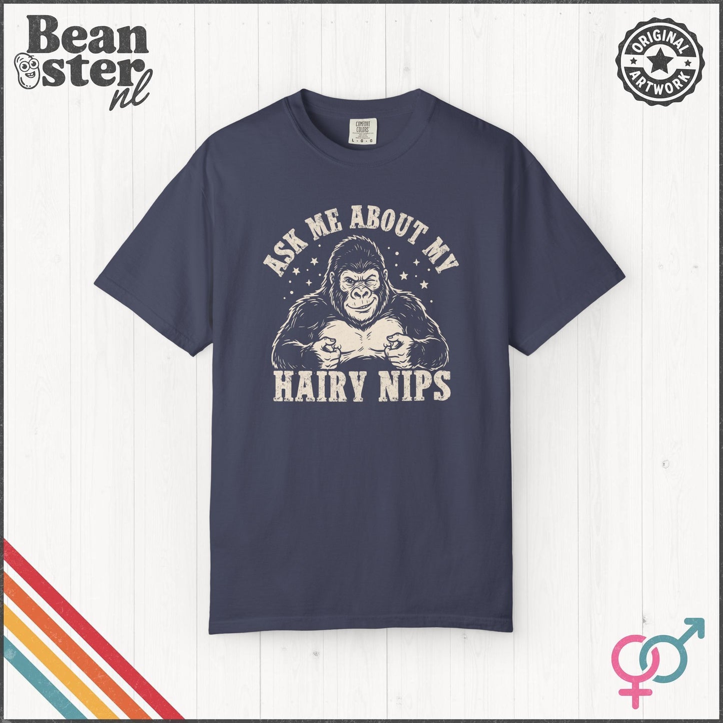 Ask Me About My Hair Nips Funny Weird Humor T-Shirt