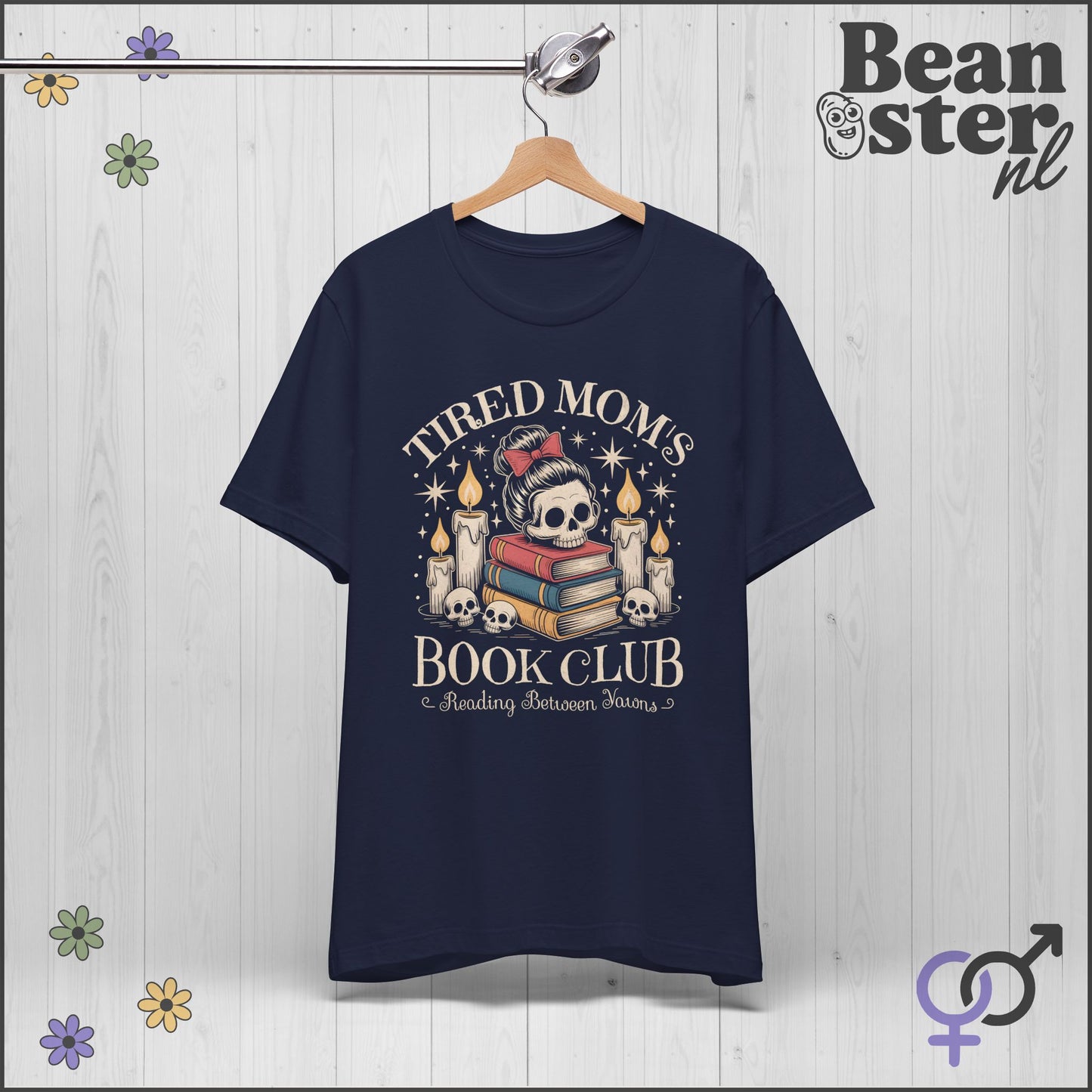 Tired Mom's Book Club Shirt – Funny Literary Mom Tee